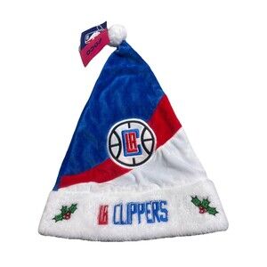 NBA LA Los Angeles Clippers Santa Christmas Beanie Hat NWT Foco